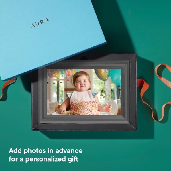 Aura Digital Picture Frame - 10.1" HD Display | Wirecutter's Best Digital Frame for Gifting - Send Photos Directly from Your Phone from Anywhere | Quick & Easy Setup Over WiFi - Free Aura App | Black - Image 5