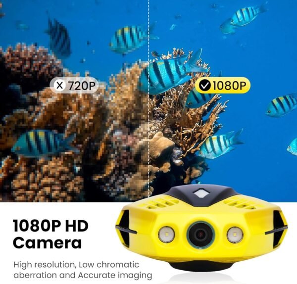 Chasing Dory Underwater Camera, 1080p Full Hd Underwater Photography, Real-time Observation, App and Bluetooth Remote Control, One Click Sharing for Diving, Fishing, Underwater Photography - Image 4