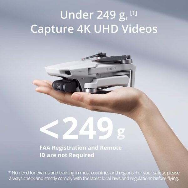DJI Mini 4K Drone Quadcopter Fly More Combo with Camera for Adults, Under 249g, 3-Axis Gimbal Stabilization, 10km Video Transmission, Auto Return, 3 Flight Batteries Bundle with Deco Gear Accessories - Image 2