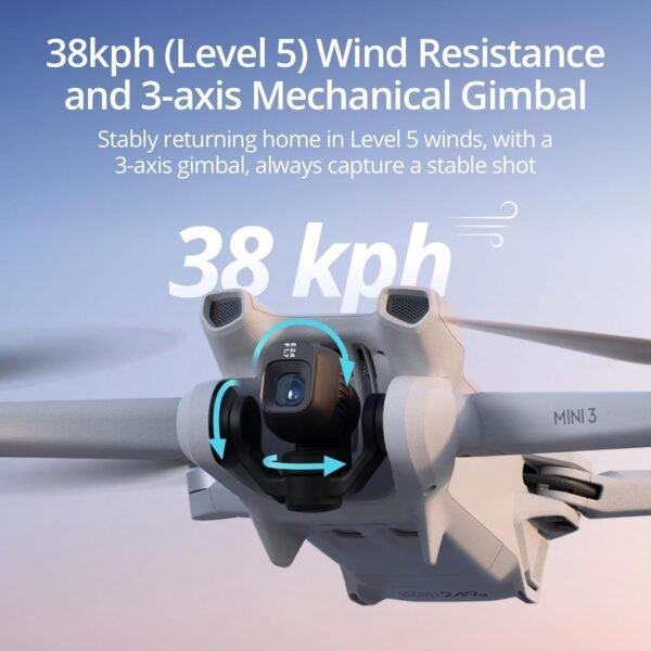 DJI Mini 3 (DJI RC), Lightweight 3x Mechanical Gimbal Drones with Camera for Adults 4K, 38-min Flight Time, up to 32800ft (10km) Video Transmission, Vertical Shooting, GPS Auto Return Integrated - Image 5