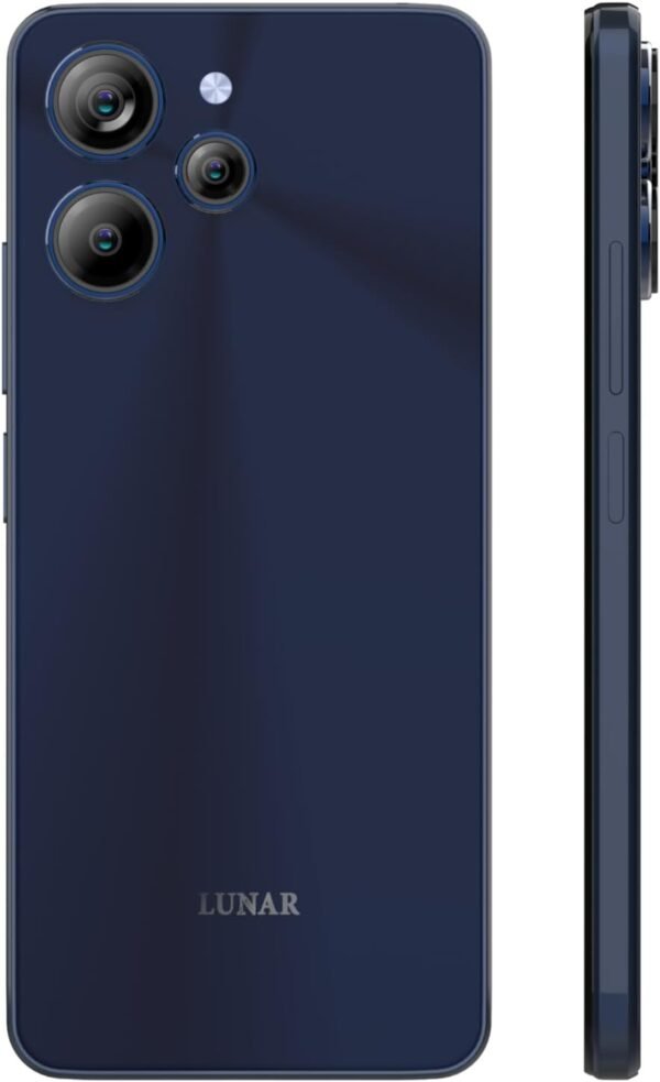 LUNAR Eclipse L1 5G Unlocked Android Smart Phone, 6.79 Inches Display, 5000mAh Battery, Fast Charging, 50MP+5MP+2MP Rear Camera with AI, 16MP Front Camera, Android 14, Aura Blue - Image 2