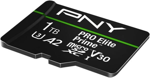 PNY 1TB PRO Elite Prime C10 U3 V30 A2 microSDXC Flash Memory Card – Ultra-Fast Speeds, Read 200MB/s, Write 150MB/s, 4K UHD, Full HD, UHS-I, for Smartphones, Drones, Action Cameras - Image 3