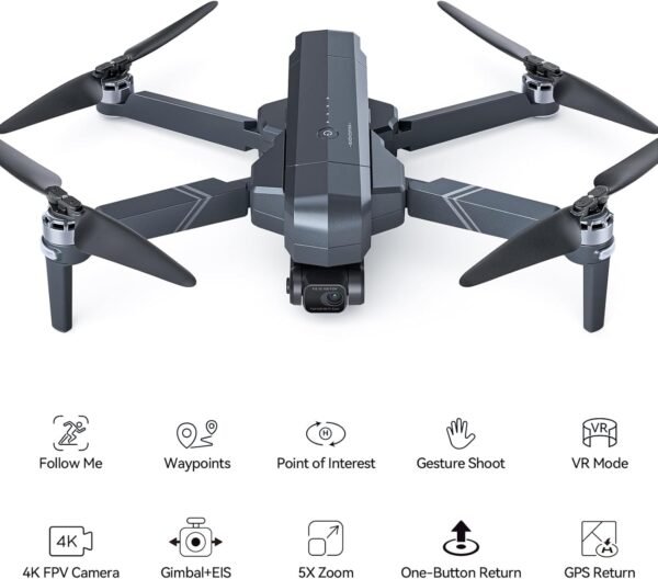Ruko F11GIM2 Drones with Gimbal+EIS 4K Camera for Adults, 96 Min Long Flight Time16404ft Long Range FPV, Auto Return Home with GPS, Foldable Quadcopter, FAA Remote ID Compliant - Image 8