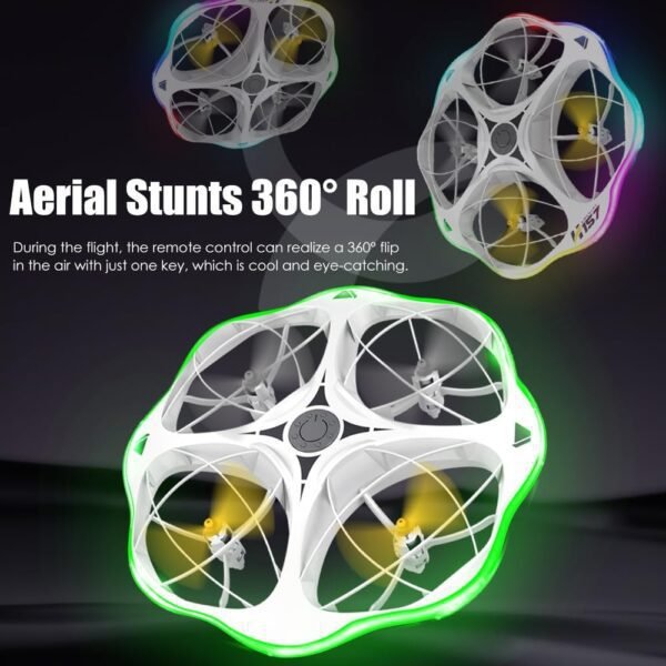 Mini Drones for Kids 3D Flips Multiple light RC Drone Turn Signal Light Small 2.4GHz Remote Control Quadcopter for Beginners - Image 4