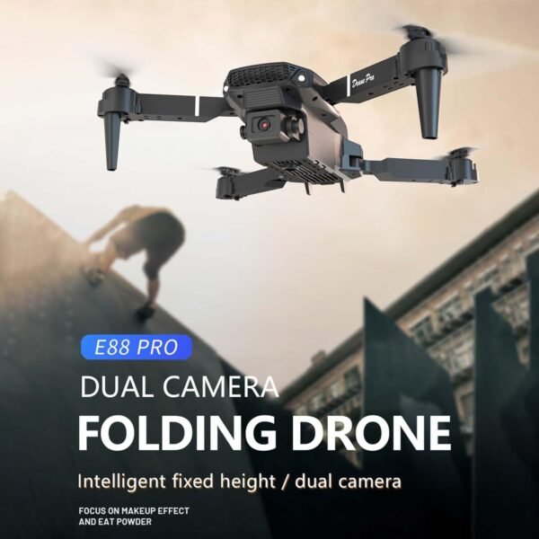 Drone with 1080p HD FPV, Camera, Mini Drone Toys for Beginners and Kids, Headless Mode, Flight Speed Adjustable, Altitude Hold Mode, WiFi FPV, Trajectory Flight, Dual Camera, Medium, Grey - Image 3