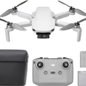 DJI Mini 4K Fly More Combo, Drone with 4K UHD Camera for Adults, Under 249 g, 3-Axis Gimbal Stabilization, 10km Video Transmission, Auto Return, 3 Batteries for 93-Min Max Flight Time, QuickShots