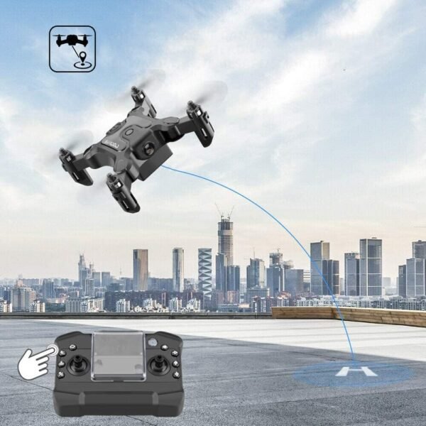 Foldable Mini Drone for Kids Toys,V2 Nano Pocket RC Quadcopter for Beginners Gift,with 3 Batteries,Altitude Hold, Headless Mode,3D Flips, One Key Return,3 Speed Modes,Easy Fly - Image 5