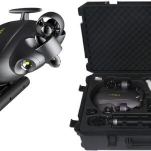 QYSEA FIFISH V6 Expert M200A Underwater Drone with Robotic Arm, AI Vision Lock Portable ROV with Q-Interface, Underwater Robot with Industrial Case, 6 Hours Working Time, 4K Camera, 660ft Dive