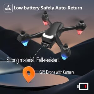 FREEforEXCHANGE NewUpgraded GPS Drone with Camera 1080P HD, Drone for Kids and Beginners with GPS Return Home, Follow Me/Car, GPS Stable Hover Drone, 40 Mins Long Flight, 50×Zoom, Cool Flash lights, Circle Fly, Waypoint Fly, VR Mode, Gifted Packed, under 250g