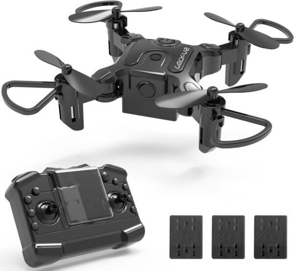Foldable Mini Drone for Kids Toys,V2 Nano Pocket RC Quadcopter for Beginners Gift,with 3 Batteries,Altitude Hold, Headless Mode,3D Flips, One Key Return,3 Speed Modes,Easy Fly