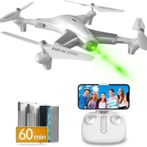 Loolinn | Drones for Kids Gift, Drone with Camera - Optical Flow Positioning Technology, 60 Minutes Long Flight Time, 3 Batteries, Stable Flight - Gift for Kids Boys Girls