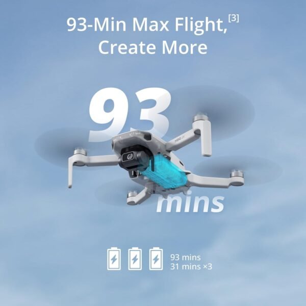 DJI Mini 4K, Drone with 4K UHD Camera for Adults, Under 249 g, 10km Video Transmission, Auto Return, Wind Resistance, Bundle with 64gb SD Card and Landing Pad (Mini 4K Fly More Combo, 93-min) - Image 5