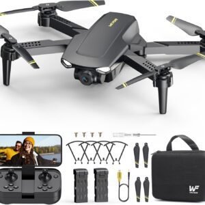 Drone with Camera for Kids Adults, WF11 1080P HD Mini Drones with FPV Transmission Foldable RC Quadcopters for Beginners, One-Key Start, Headless Mode, 360° Flip, 22 Mins Flight Time