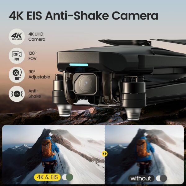 Holy Stone GPS Drone With 4K EIS Camera For Adults, HS175G 249g Foldable RC Quadcopter With Auto Return, Follow Me, 60 Mins Flight Time, Battery Fast Charge, Headless Mode, Upgraded HS175D - Image 2