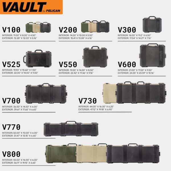 Pelican Vault V550 Hard Case (Camera, Pistol, Gear, Equipment) - Image 10