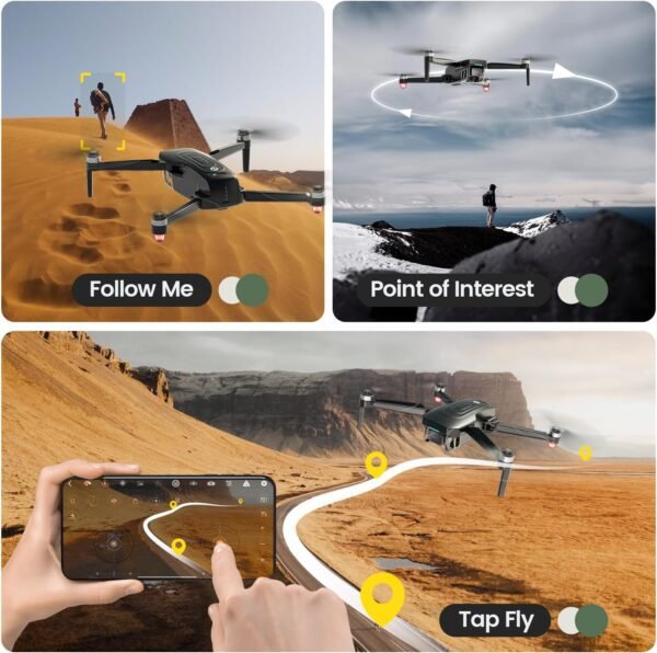 Holy Stone GPS Drone With 4K EIS Camera For Adults, HS175G 249g Foldable RC Quadcopter With Auto Return, Follow Me, 60 Mins Flight Time, Battery Fast Charge, Headless Mode, Upgraded HS175D - Image 7