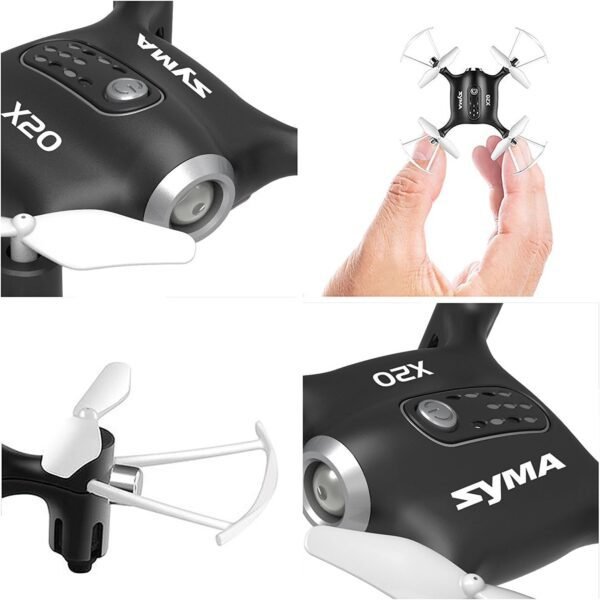 Cheerwing Syma X20 Mini Drone for Kids and Beginners RC Nano Quadcopter with Auto Hovering 3D Flip(Black) - Image 5