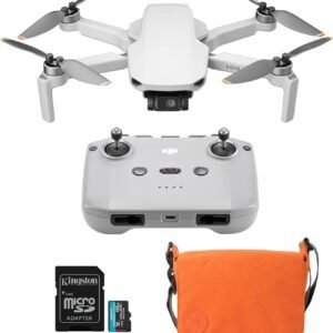 DJI Mini 4K Drone with 4K UHD Camera with 128GB MicroSDXC Memory Card and Drone Bag Bundle