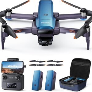 V11 Drones with Camera for Adults 4K, 70Min Long Flight Time, Gimbal & EIS 4K/30FPS Professional Drone, 3KM Long Range, GPS Auto Return, Easy App-Controlled, Integrated FAA Remote ID