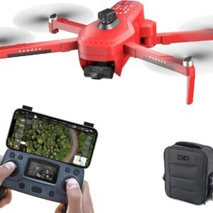 EXO X7 FAA Approved Ranger - High End Camera Drone for Adults. Long Battery & Range, 4K Camera, 3 Axis Gimbal, Obstacle Avoidance, 27MPH Speed. Powerful & Playful Drone with Camera and GPS Return to Home. (1 Battery, USA Red)