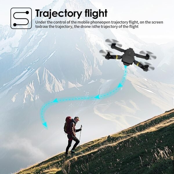 Starship 4k Drone, Camera for Adults 4K Drones High Resolution Aerial Photography Videography, Micro Drone with Carrying Case for Adult Beginners and Kids (Black 1set) - Image 5