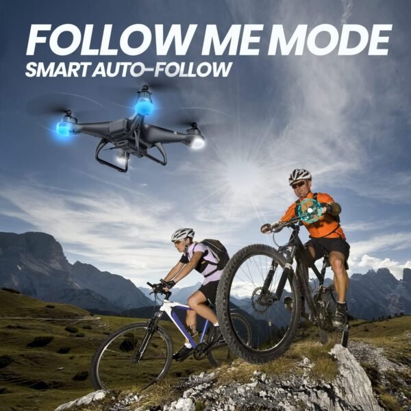 Holy Stone GPS Drone with 1080P HD Camera FPV Live Video for Adults and Kids, Quadcopter HS110G Upgraded Version, 2 Batteries, Altitude Hold, Follow Me and Auto Return, Easy to Use for Beginner - Image 5