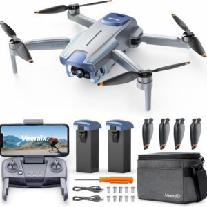 V11MINI Drones with Camera for Adults 4K,60-Min Flight Time with 2 batteries,Under 250g,5GHz Transmission,GPS Auto Return,Waypoints,Follow Me,Easy to Fly 4K Mini Drones for Adults,Ideal for Beginners
