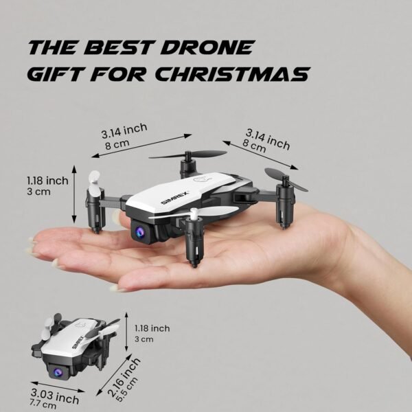 X300C Mini Drone with Camera 720P HD FPV, RC Quadcopter Foldable Drone, Drone With Altitude Hold, 3D Flip, Headless Mode, Gravity Control and 2 Batteries, Gifts for Kids, Adults, Beginner - Image 9