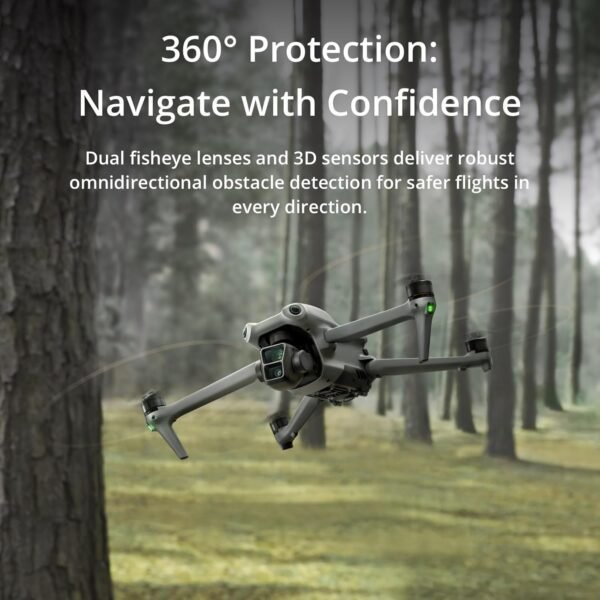 Specta Air Drone With Wide Angle & Medium Tele Dual Primary Cameras, GPS 4K UHD Drones with All-Direction Obstacle Sensing and 20km FHD Transmission, 4K/60fps HDR , 48MP Photo, 46-Min Flight, Auto Filming, Remote Controller with Screen, FAA Remote ID Compliant - Image 4