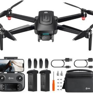 Holy Stone GPS Drone With 4K EIS Camera For Adults, HS175G 249g Foldable RC Quadcopter With Auto Return, Follow Me, 60 Mins Flight Time, Battery Fast Charge, Headless Mode, Upgraded HS175D