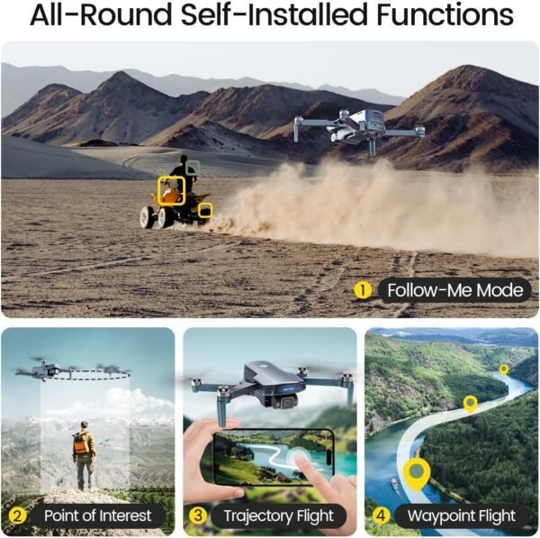 Holy Stone HS360S GPS Drones With 4K UHD Camera For Adults,FAA,249g Quadcopter Drone,10000 Feet Video Transmission,Auto Return,Follow Me, Brushless Motor,Beginner Mode, Special Gradient Color Edition - Image 5