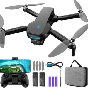 Mirason Drone with Camera, 1080P HD FPV Camera Drone with Brushless Motor, 2 Batteries, 360 Flips, Headless Mode, Gravity Control, 36 Mins Long Flight Foldable Mini Drone for Kids and Beginner