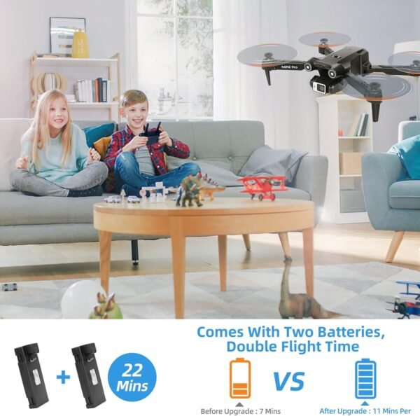 Remote Control Model Series Mini Drone with Camera for Adults Kids, 1080P HD FPV Drones with Carrying Case, Foldable RC Quadcopter Toys Gifts, One Key Start, 3D Flips, 3 Speeds - Image 6