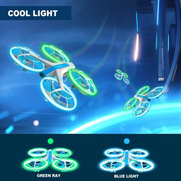 4DRC Mini Drone with 1080P HD FPV Camera for kids,RC Hobby Quadcopter Toys Gifts for Adults beginner,One Key Take Off/Land,Gravity Control,360° Flip,Colorful LED Light - Image 7
