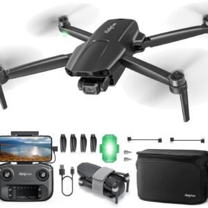 Holyton HT70 3 Axis Brushless Gimbal GPS Drones with Camera for Adults 4K; FAA Compliant FPV RC Quadcopter Drone with 4K/30FPS Video, 10000ft Range, QuickShot, Night Vision, Follow Me, Auto Return