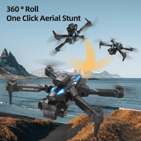C10 Mini Drone with 1080p Camera for Kids, HD Dual Cameras RC Quadcopter with Four Direction Obstacle Avoidance, 360° Flips, Drones for Kids Adult, Beginner (Black) - Image 6