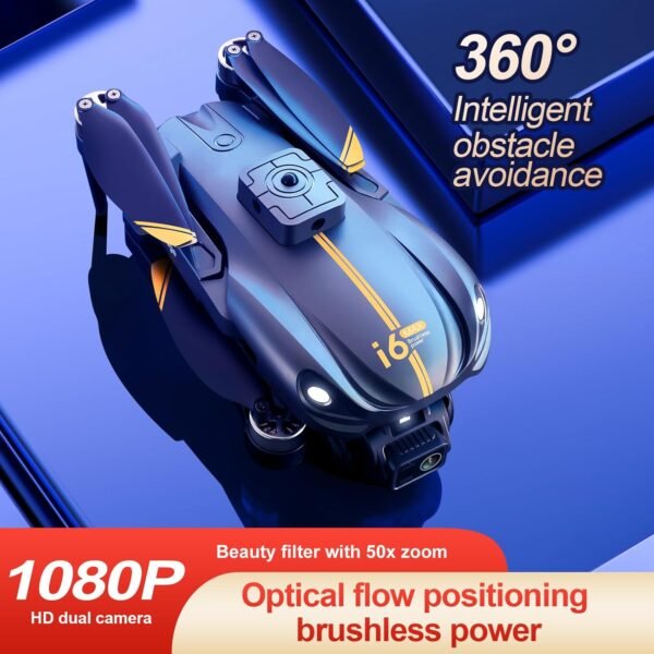 Drone with Camera 1080P HD, FPV Camera Drone for 14+ Kids Adults, 150° Adjustable Lens Foldable RC Quadcopter Drones, Brushless Motors, Night Vision, Shock Absorbing, Obstacle Avoidance, 3 Batteries - Image 2