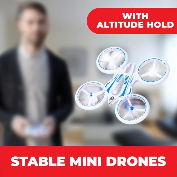 Force1 UFO 4000 Mini Drone for Kids - LED Remote Control Drone, Small RC Quadcopter for Beginners, 2.4GHz Remote Control, 360 Flips, 2 Speed UFO Flying Toy for Kids, 2 RC Toy Batteries - Image 4