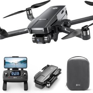 Holy Stone HS720G GPS Drones with Camera for Adults 4K FAA, 2-Axis Gimbal, Built-in Remote ID, 120°FOV, Brushless Motor, 5G WiFi Transmission, Smart Return Home, Professional FPV Drone for Beginner