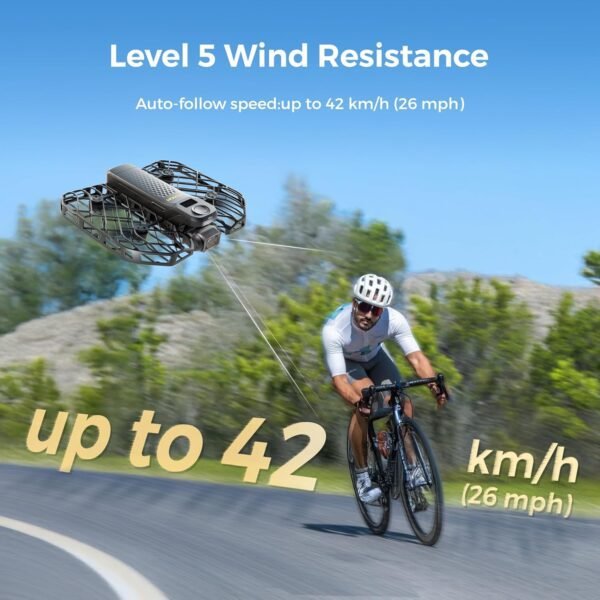 X1 PROMAX 8K Action Flying Camera, Foldable Drone with Camera with 42 KM/H Follow Speed, 10+ Fully Automatic Flight Modes, Fly Anywhere with OmniTerrain, SmoothCapture 2.0(Cycling Combo) - Image 3