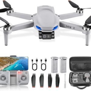 GPS Drone with Camera for Adults Beginner 4K EIS Camera Drones 2-Axis Gimbal Stabilization Under 249g follow me,Auto Return RC Quadcopter Mini Drone,2 Battery for 45-Min Max Flight Time