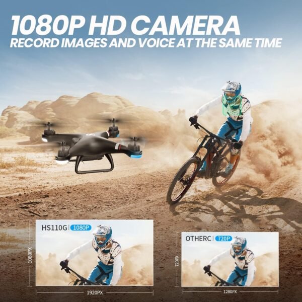 Holy Stone GPS Drone with 1080P HD Camera FPV Live Video for Adults and Kids, Quadcopter HS110G Upgraded Version, 2 Batteries, Altitude Hold, Follow Me and Auto Return, Easy to Use for Beginner - Image 8