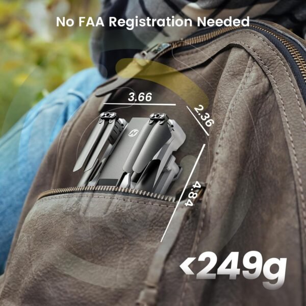 Holy Stone HS440D Drones with Camera for Adults 4K UHD Camera, Unger 249g with GPS Auto Return, Follow Me, Waypoints and Customized Carrying Case - Image 3