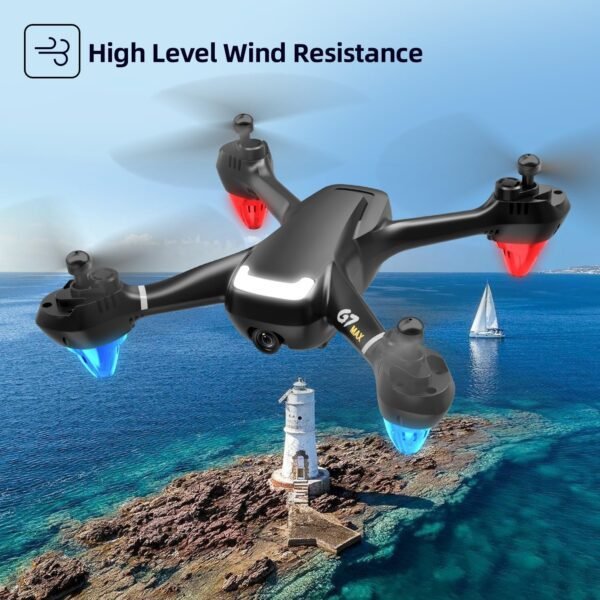 FREEforEXCHANGE NewUpgraded GPS Drone with Camera 1080P HD, Drone for Kids and Beginners with GPS Return Home, Follow Me/Car, GPS Stable Hover Drone, 40 Mins Long Flight, 50×Zoom, Cool Flash lights, Circle Fly, Waypoint Fly, VR Mode, Gifted Packed, under 250g - Image 2