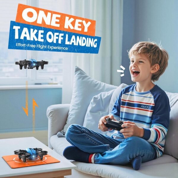 V995 Mini Drones for Kids 8-12 and Beginners,Indoor RC Quadcopter,Small Helicopter Plane with 3D Flips,360° Rotation,Circle Fly,Auto Hover,Headless Mode and 3 Batteries,Gift for Boys and Girls - Image 5