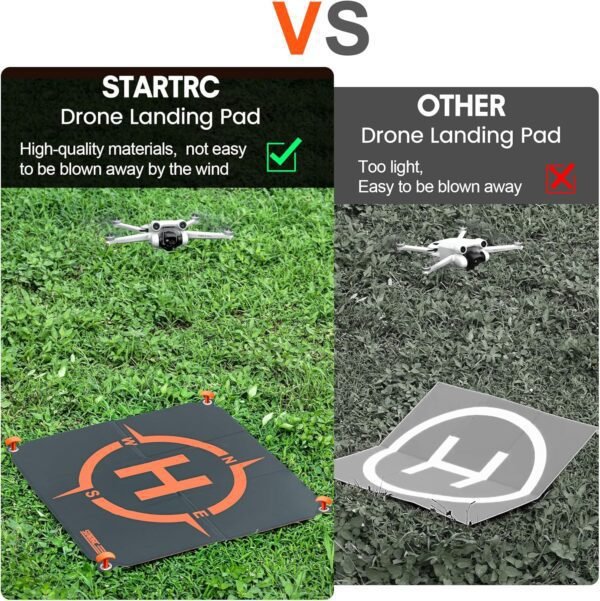 STARTRC Drone Landing Pad Pro, Universal Waterproof Portable Fast-Foldable Helipad for DJI Neo/Mini 4 Pro/Mini 4K/Holy Stone/RC Quadcopters (22-inch/55cm) - Image 7