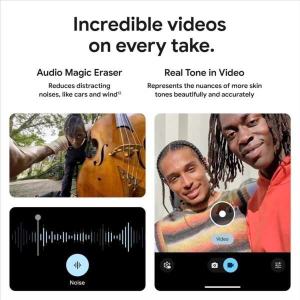 Google Pixel 8a - Unlocked Android Phone with Google AI, Advanced Pixel Camera and 24-Hour Battery - Obsidian - 128 GB - Image 3