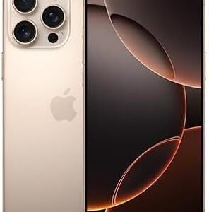 Apple iPhone 16 Pro, US Version, 256GB, Desert Titanium - Unlocked (Renewed Premium)