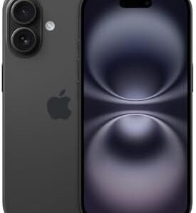 Apple iPhone 16, US Version, 128GB, Black - Unlocked (Renewed Premium)