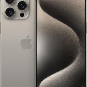 Apple iPhone 15 Pro Max, 256GB, Natural Titanium - Unlocked (Renewed Premium)